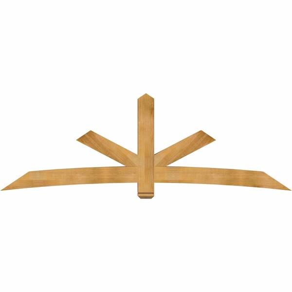 Ekena Millwork Alberta Rough Sawn Timber Gable Bracket, Western Red Cedar, 108"W x 36"H x 6"D x 6"F, 8/12 Pitch GBW108X36X0606ALB00RWR - main